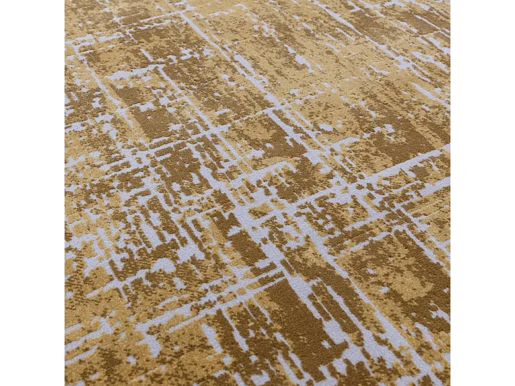 Abstract tapijt - 160x230cm - goud - Kuza Abstract