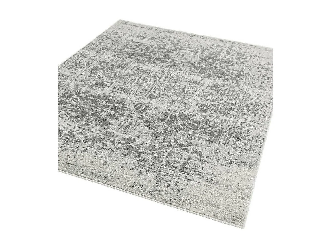 Tapis Vintage - 160x230cm - gris, crème - Nova Antique