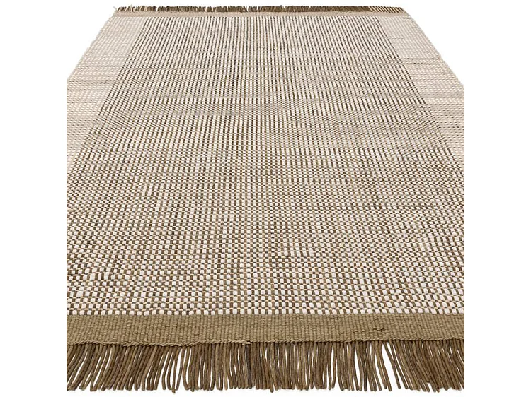 Ręcznie tkany dywan, 100% wełna - 160x230cm - zielony, kremowy, biały - Avalon