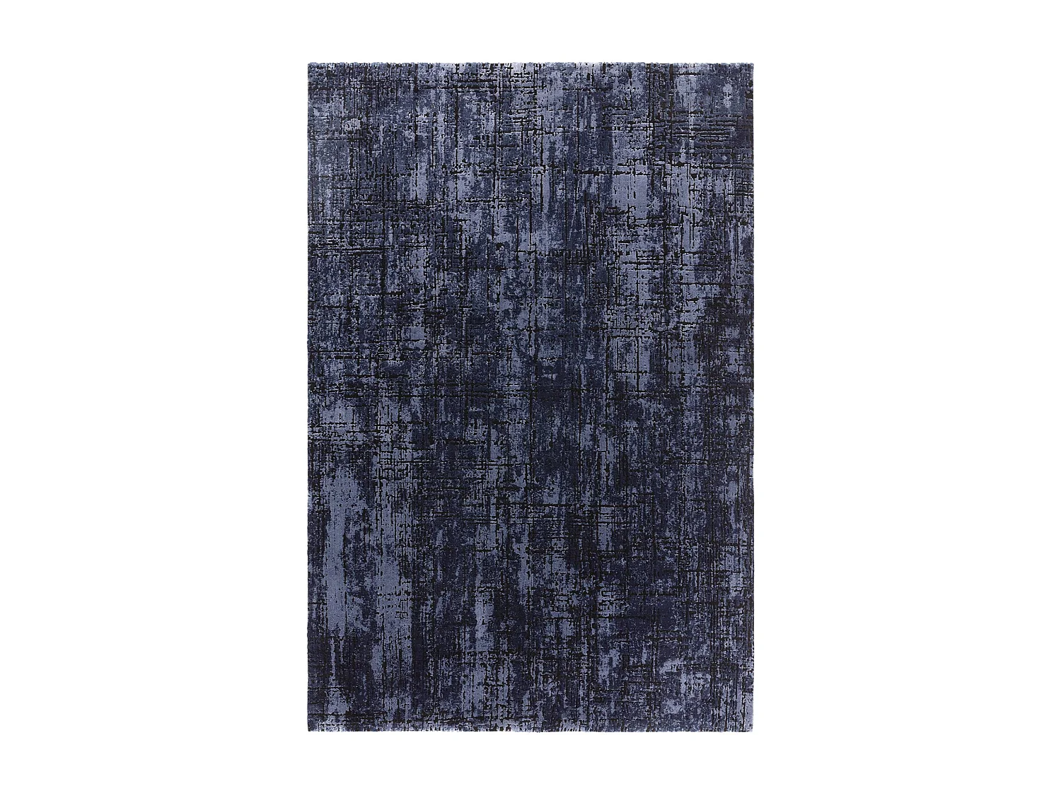 Abstract tapijt - 160x230cm - marineblauw - Kuza Abstract