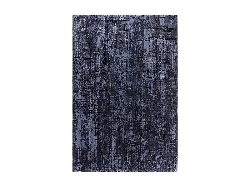Abstract tapijt - 200x290cm - marineblauw - Kuza Abstract