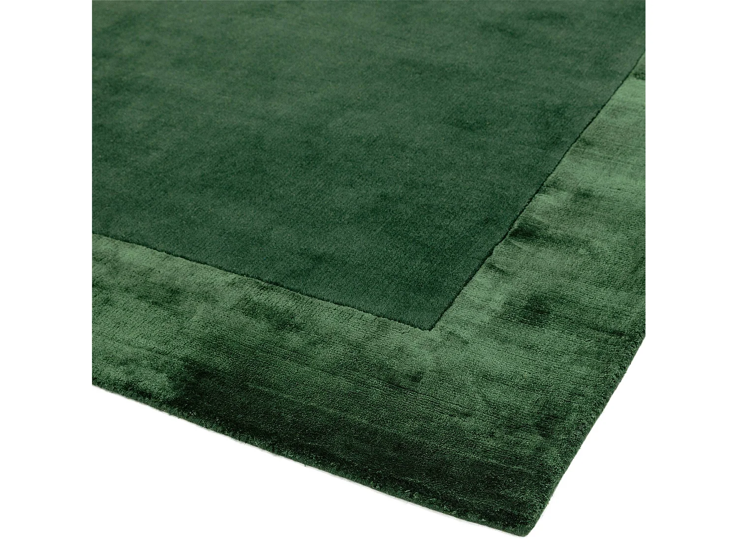 Handgemaakte tapijt Handgemaakte tapijt van wol en viscose - 160x230cm - Groen - Ascot