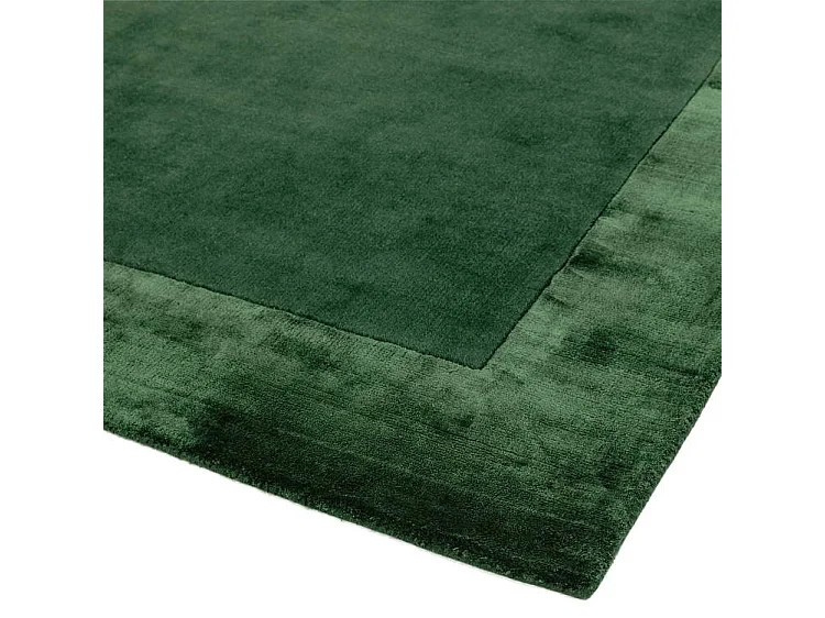 Handgemaakte tapijt Handgemaakte tapijt van wol en viscose - 160x230cm - Groen - Ascot