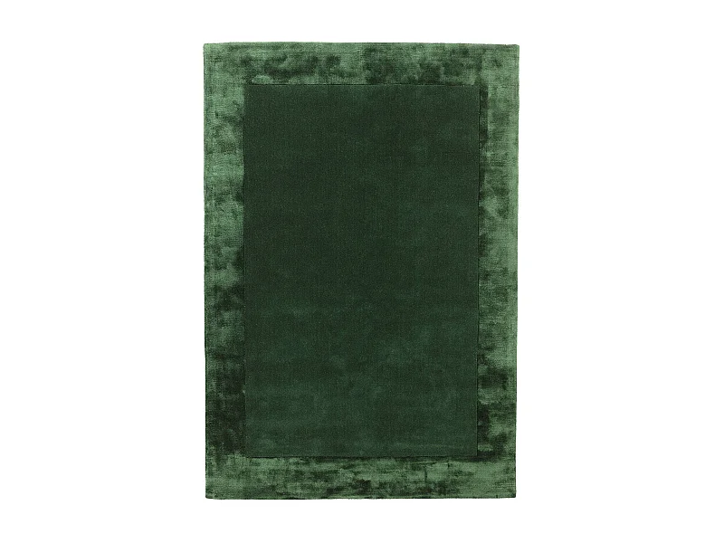 Handgemaakte tapijt Handgemaakte tapijt van wol en viscose - 160x230cm - Groen - Ascot