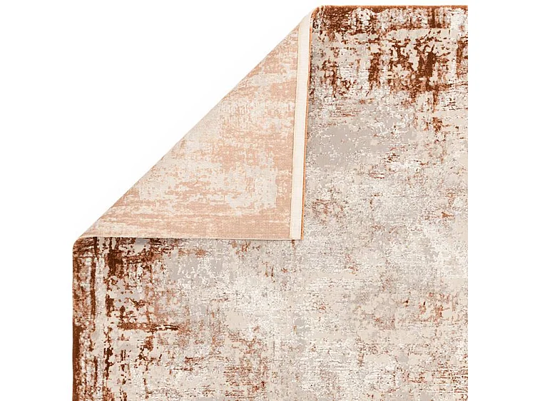 Tappeto astratto - 200x290cm - arancione, crema - Kuza Border