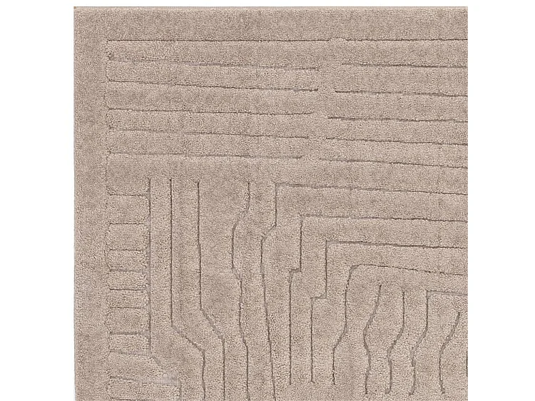 Tapis Geometrique - 160x230cm - beige - Valley Route