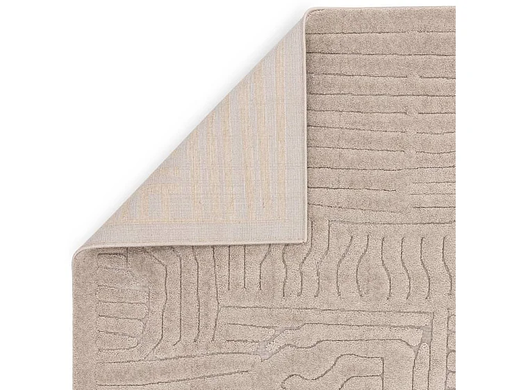 Tapis Geometrique - 160x230cm - beige - Valley Route