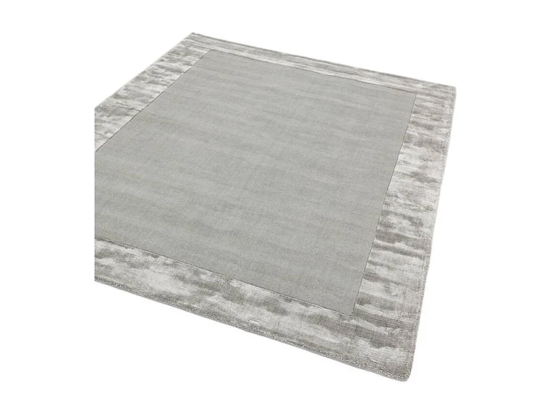 Handgemaakte tapijt Handgemaakte tapijt van wol en viscose - 200x290cm - Zilver - Ascot