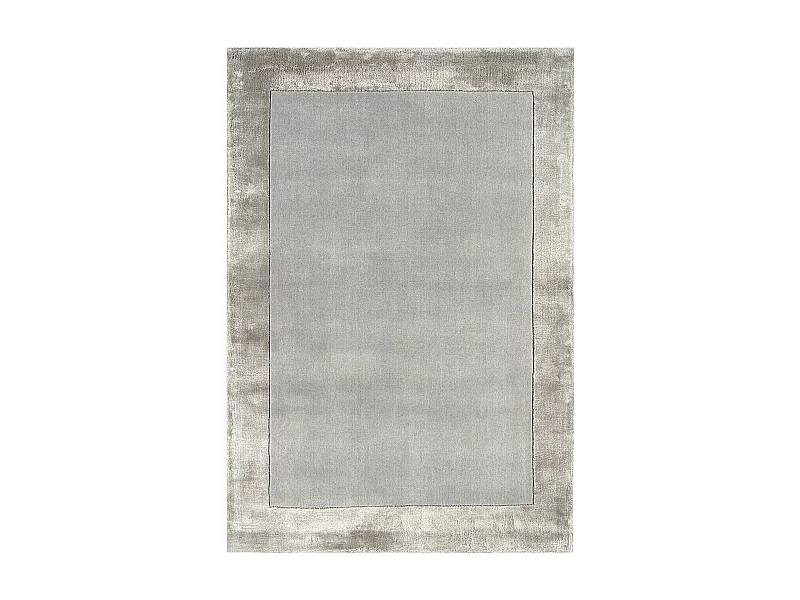Handgemaakte tapijt Handgemaakte tapijt van wol en viscose - 200x290cm - Zilver - Ascot