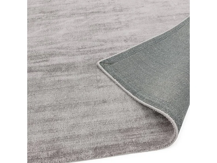 Tapis tissé à la main 100% viscose - 160x230cm - argent - Blade