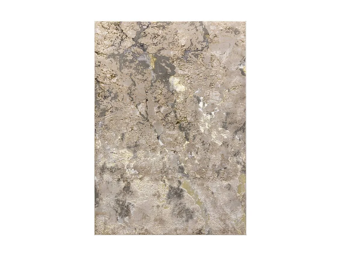 Abstract tapijt - 200x290cm - goud, grijs, beige - Aurora Galaxy