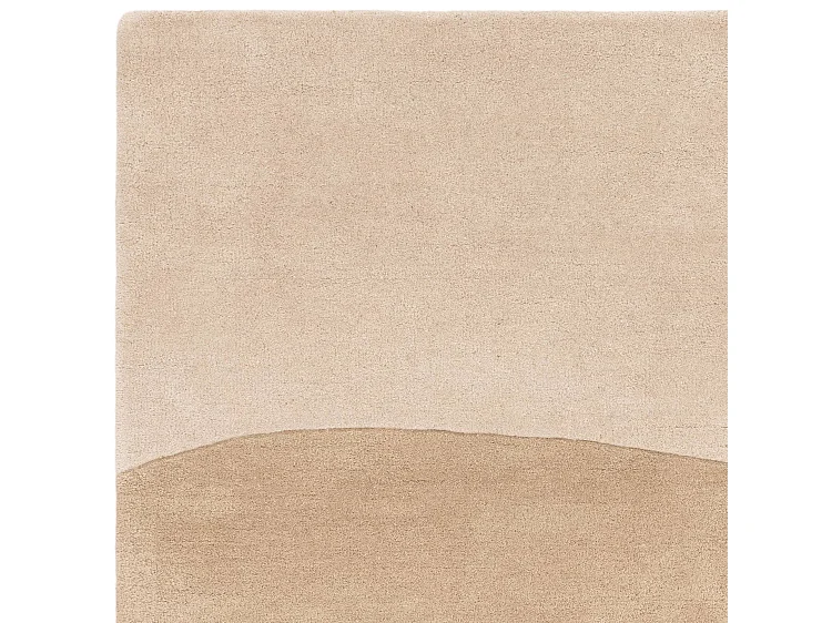 Handgeweven mid-century stijl tapijt van 100% wol - 120x170cm - crème, beige, groen - Reef Horizon