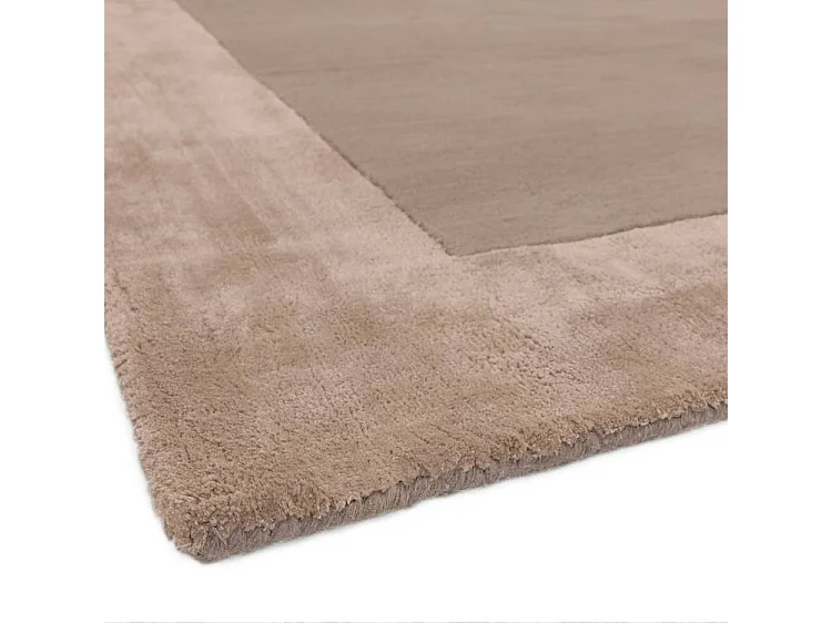 Handgemaakte tapijt Handgemaakte tapijt van wol en viscose - 160x230cm - Beige - Ascot