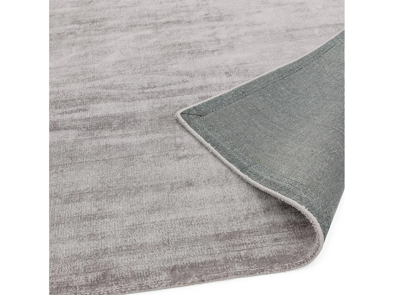 Handgeweven tapijt van viscose - 200x290cm - Zilver - Blade