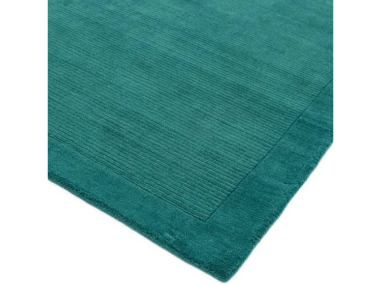 Tapis tissé à la main 100% laine - 200x290cm - turquoise - York