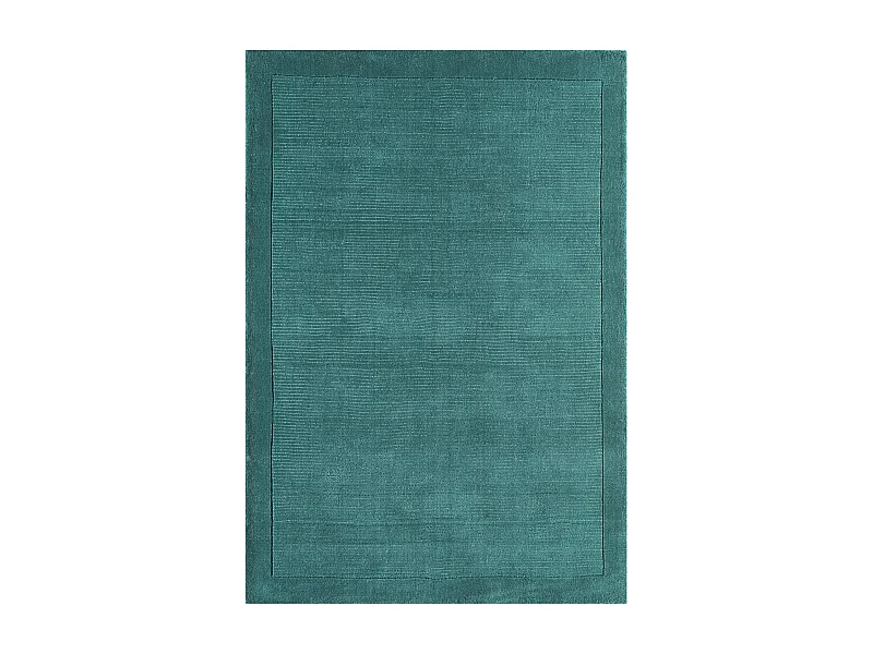 Moderne handgeweven tapijt 100% wol - 200x290cm - blauwgroen - York