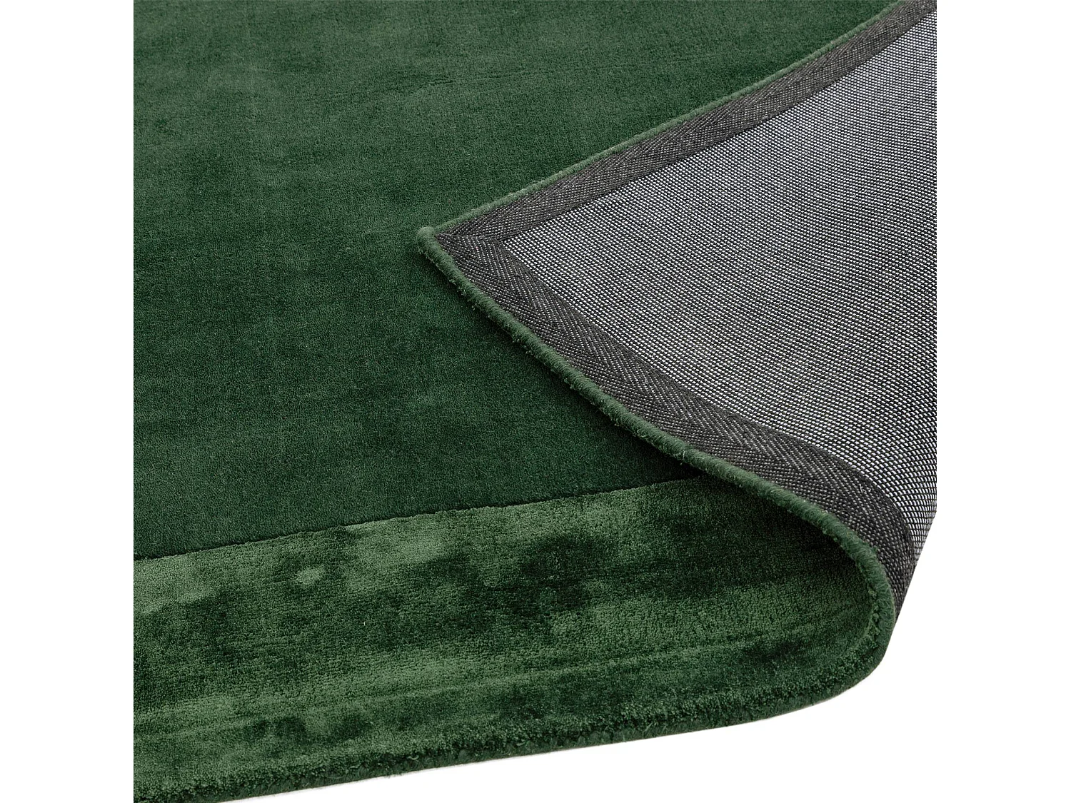 Handgemaakte tapijt Handgemaakte tapijt van wol en viscose - 120x170cm - Groen - Ascot