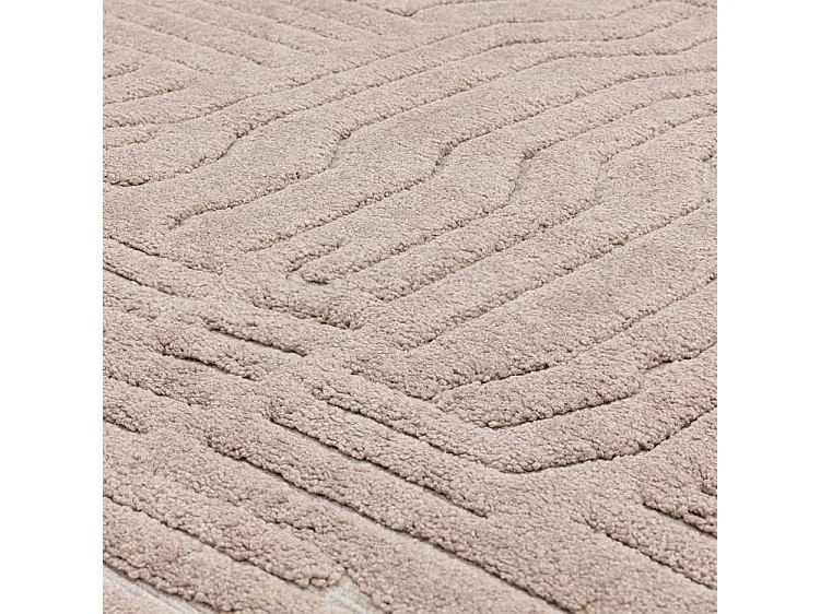 Geometrisch tapijt - 120x170cm - beige - Valley Route