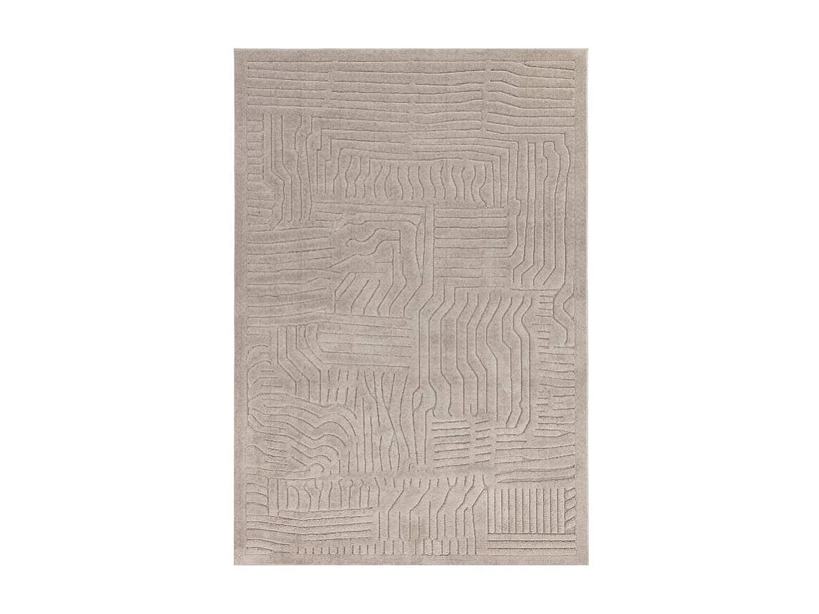 Tapis Geometrique - 120x170cm - beige - Valley Route