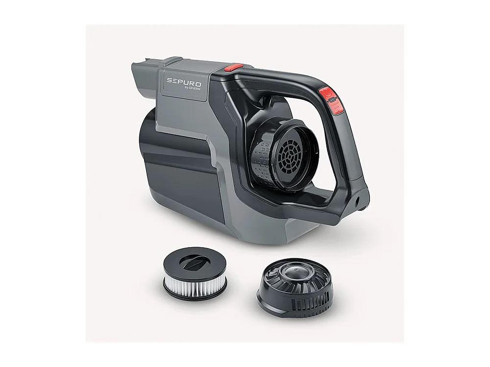 Severin Aspirateur balai 2en1 rechargeable avec sac 18v gris - hv7185