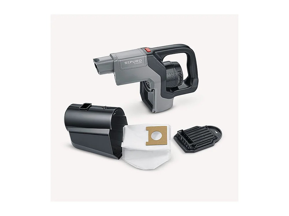 Severin Aspirateur balai 2en1 rechargeable avec sac 18v gris - hv7185