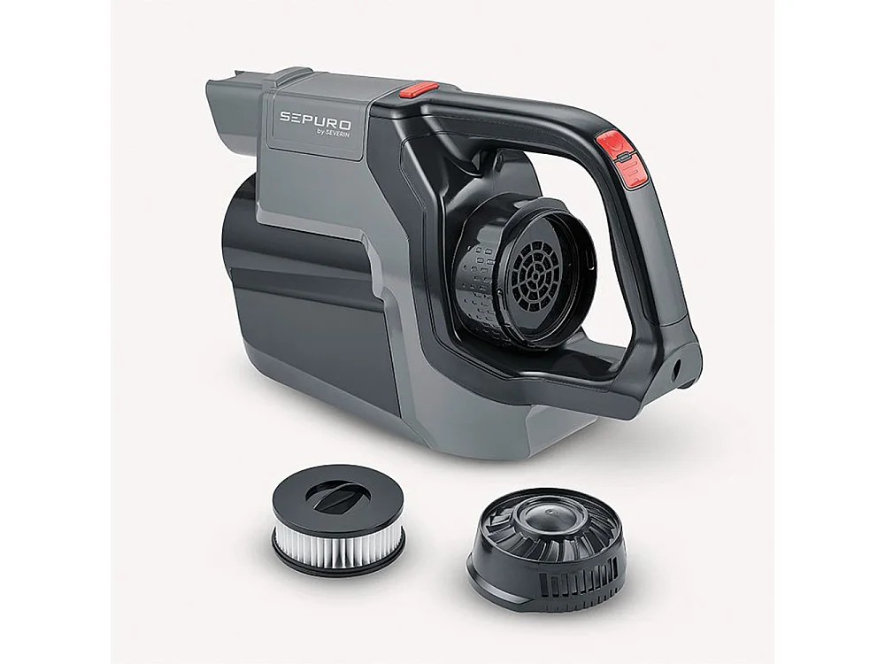 Severin Aspirateur balai 2en1 rechargeable avec sac 18v gris - hv7185