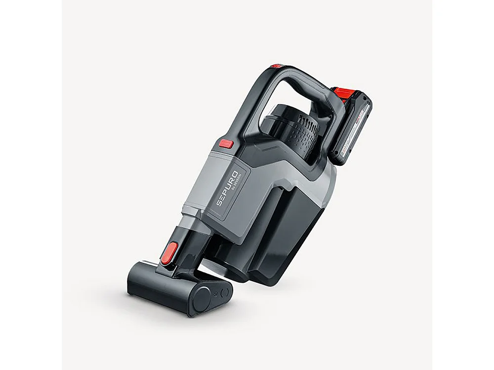 Severin Aspirateur balai 2en1 rechargeable avec sac 18v gris - hv7185