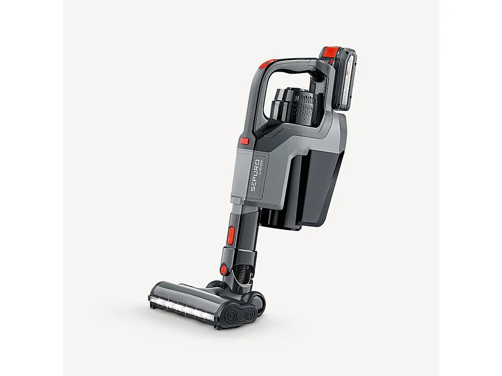 Severin Aspirateur balai 2en1 rechargeable avec sac 18v gris - hv7185