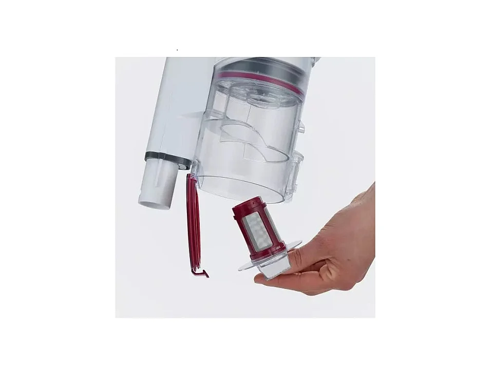 Severin Aspirateur balai 2en1 rechargeable 22.2v blanc rouge - HV7152