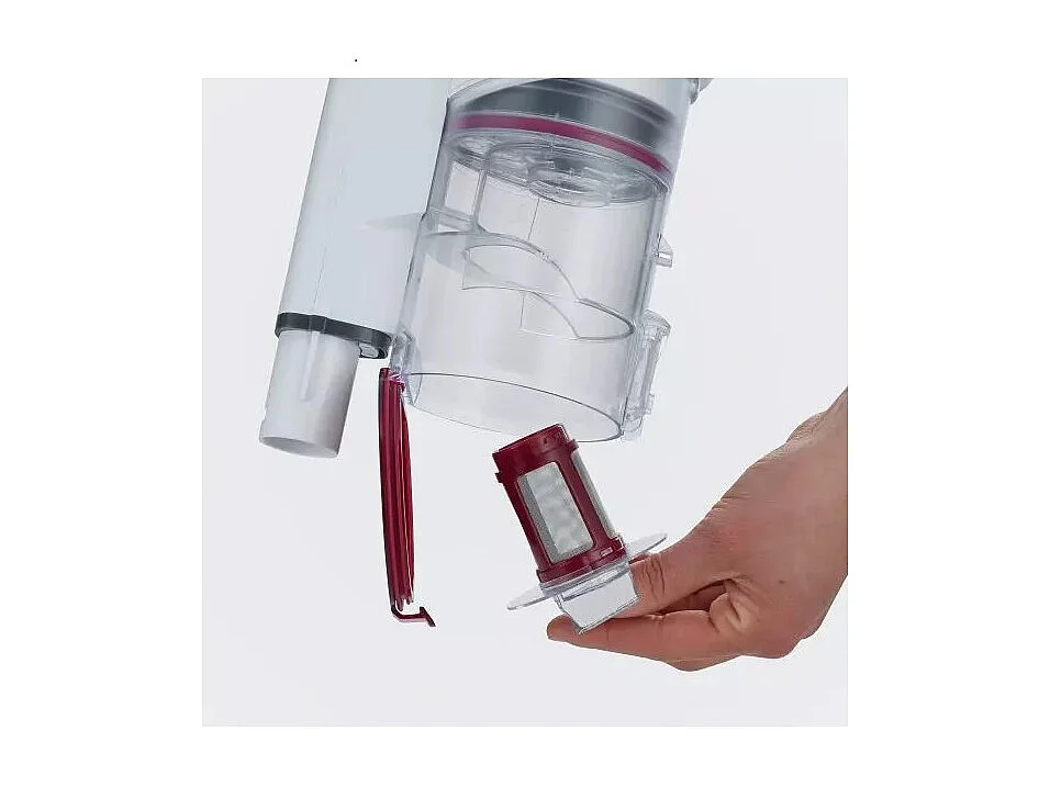 Severin Aspirateur balai 2en1 rechargeable 22.2v blanc rouge - HV7152