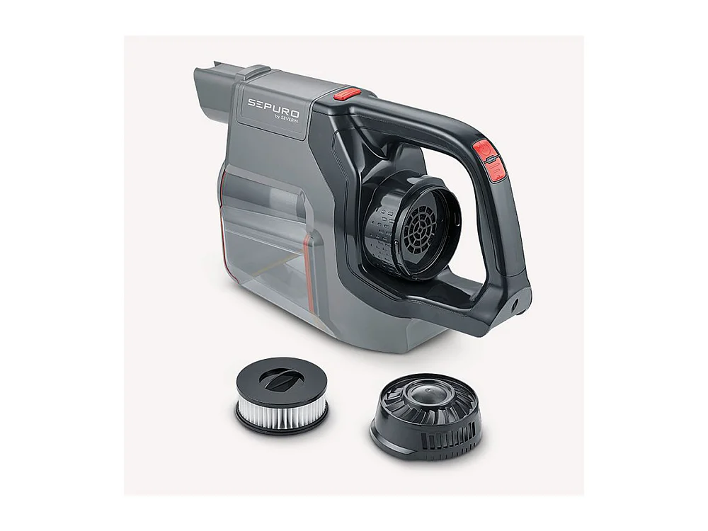 Severin Aspirateur balai 2en1 rechargeable 18v gris - hv7184
