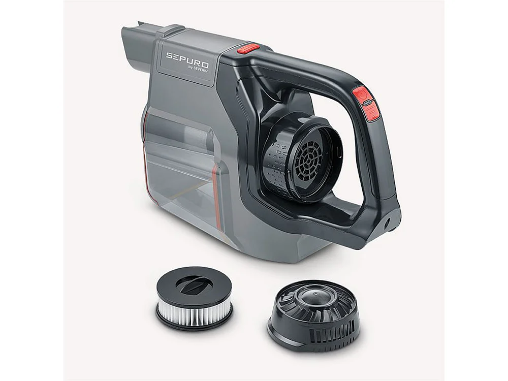 Severin Aspirateur balai 2en1 rechargeable 18v gris - hv7184