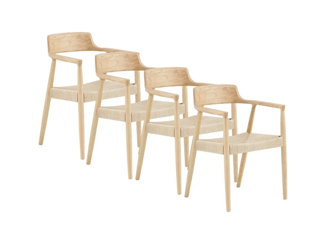 Pack de 4 sillones madera de toon