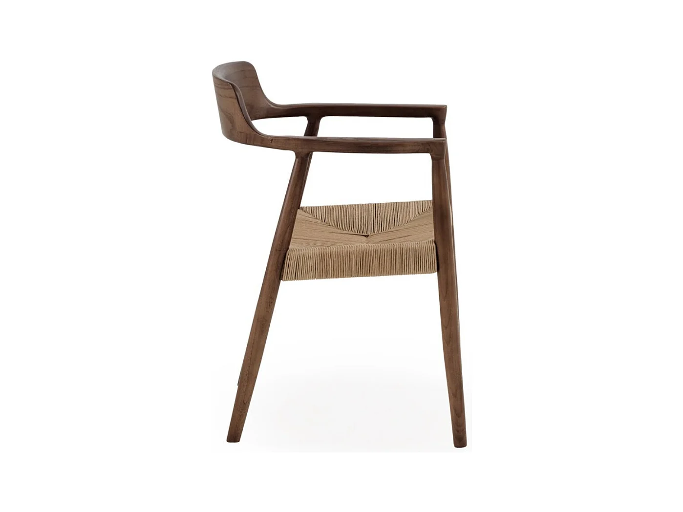 Pack de 4 sillones de madera de toon color nogal