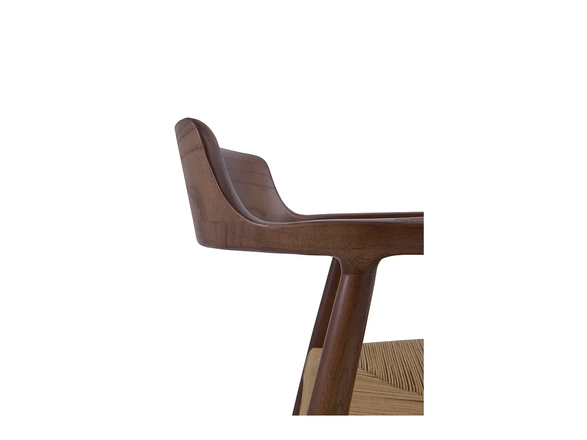 Pack de 4 sillones de madera de toon color nogal