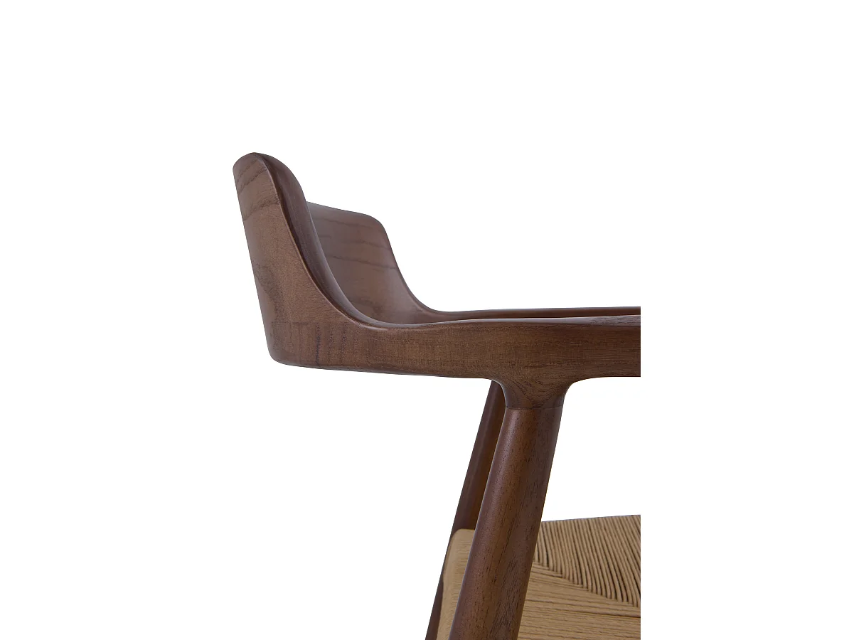 Pack de 4 sillones de madera de toon color nogal