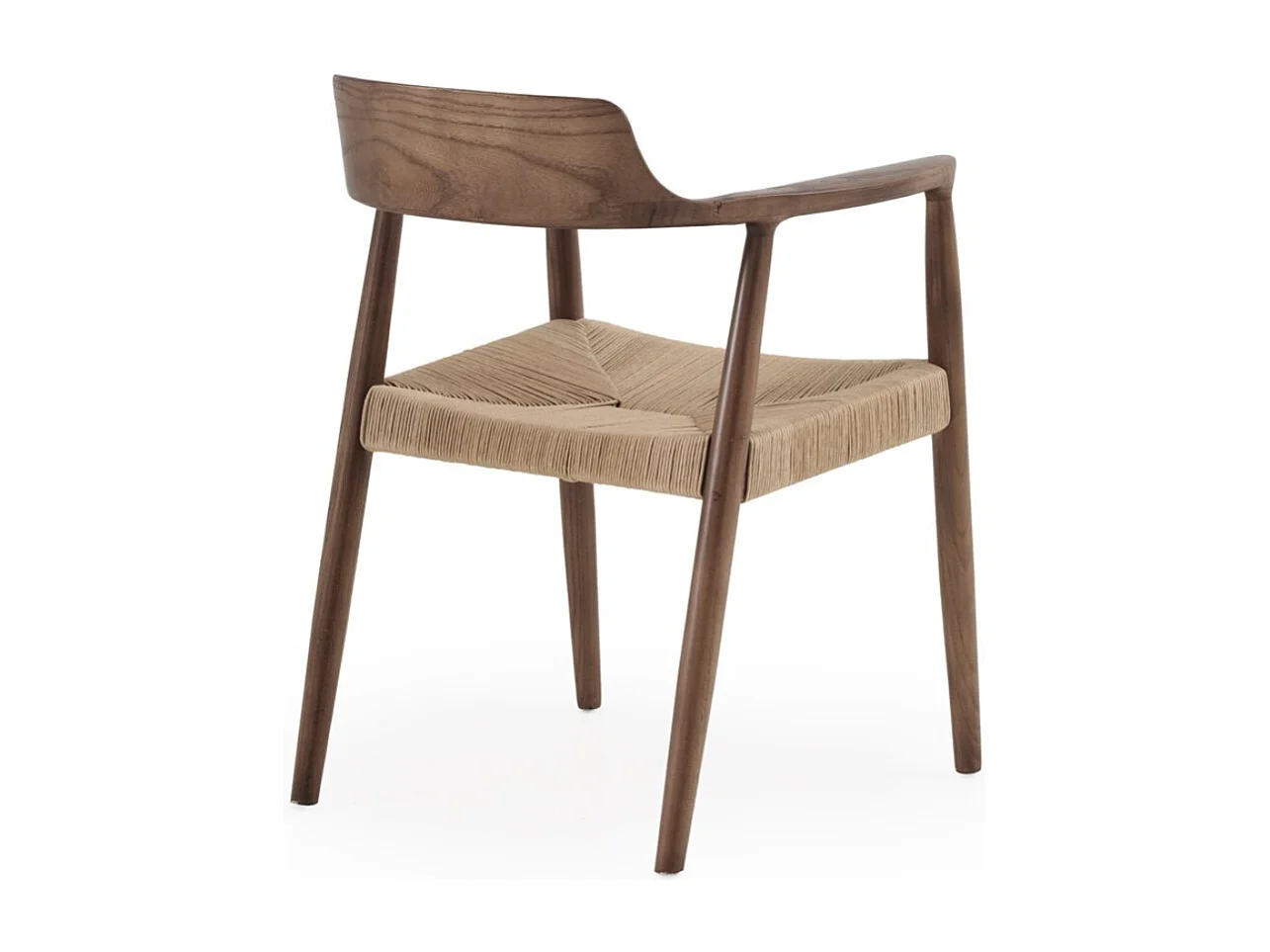 Pack de 4 sillones de madera de toon color nogal