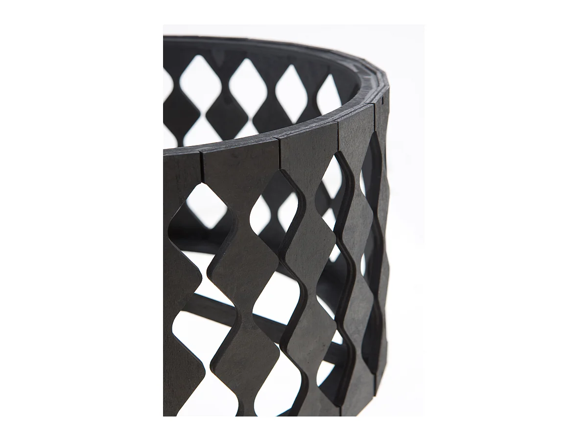 Lampe de table en contreplaqué noir