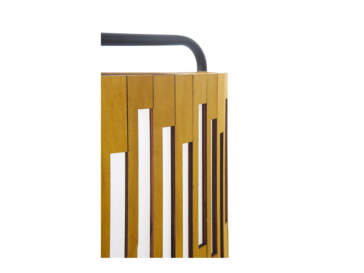 Lampe de table en contreplaqué couleur miel