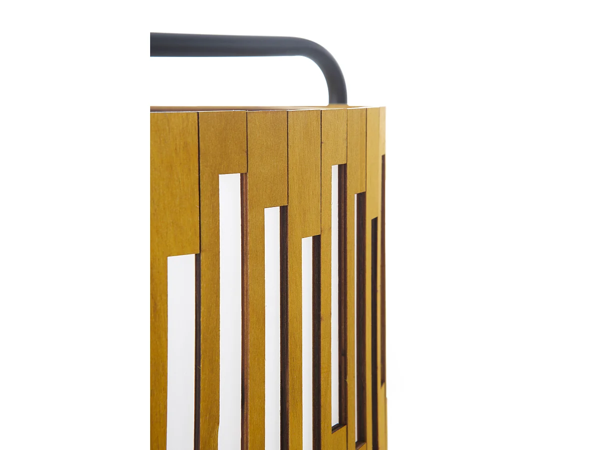 Lámpara de sobremesa de contrachapado color miel