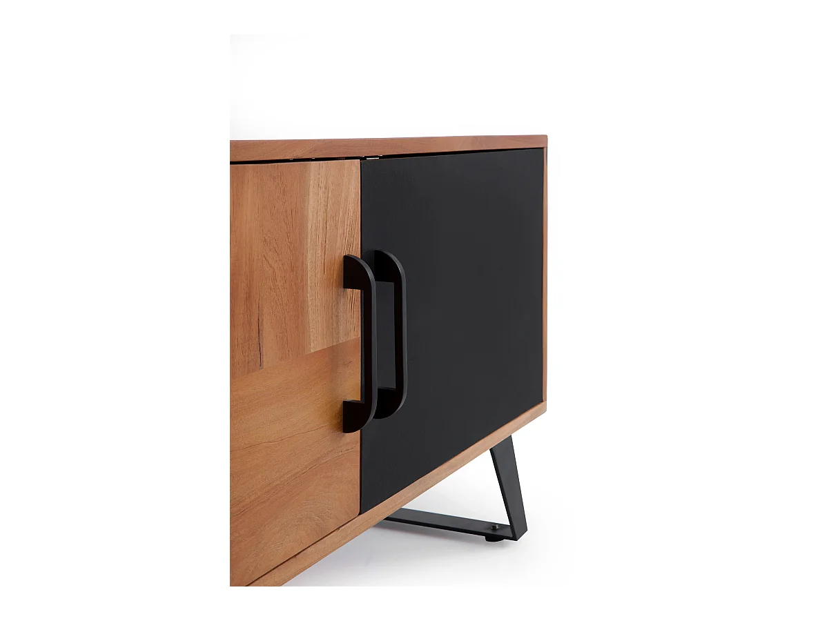 Meuble TV en bois massif d'acacia recyclé