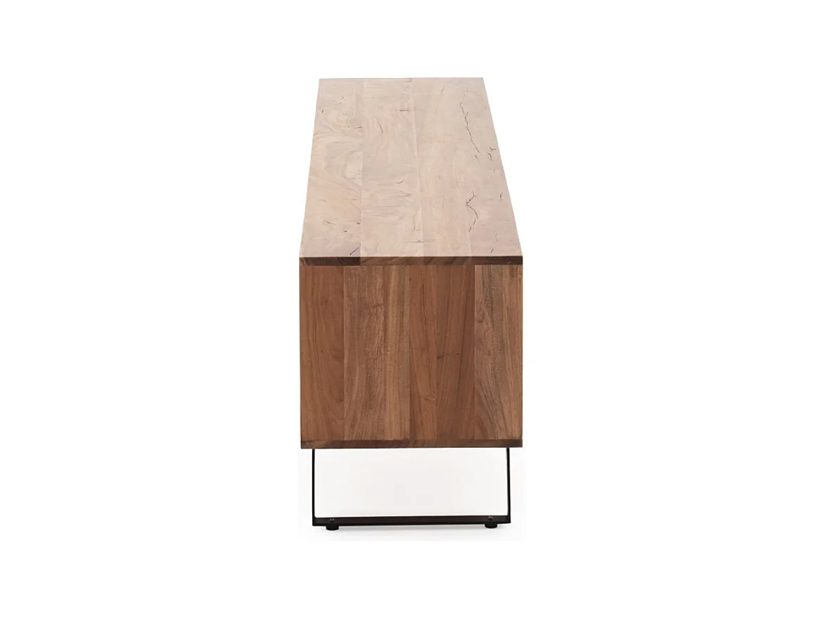 Meuble TV en bois massif d'acacia recyclé