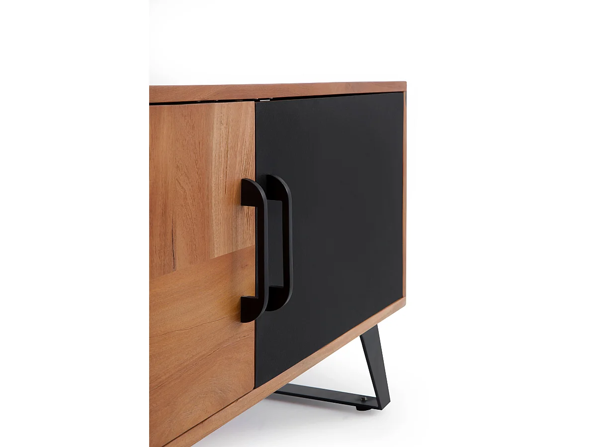 TV-Möbel aus massivem recyceltem Akazienholz