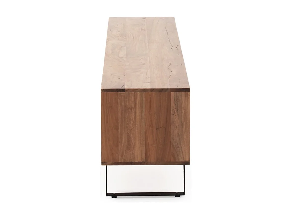 TV-Möbel aus massivem recyceltem Akazienholz