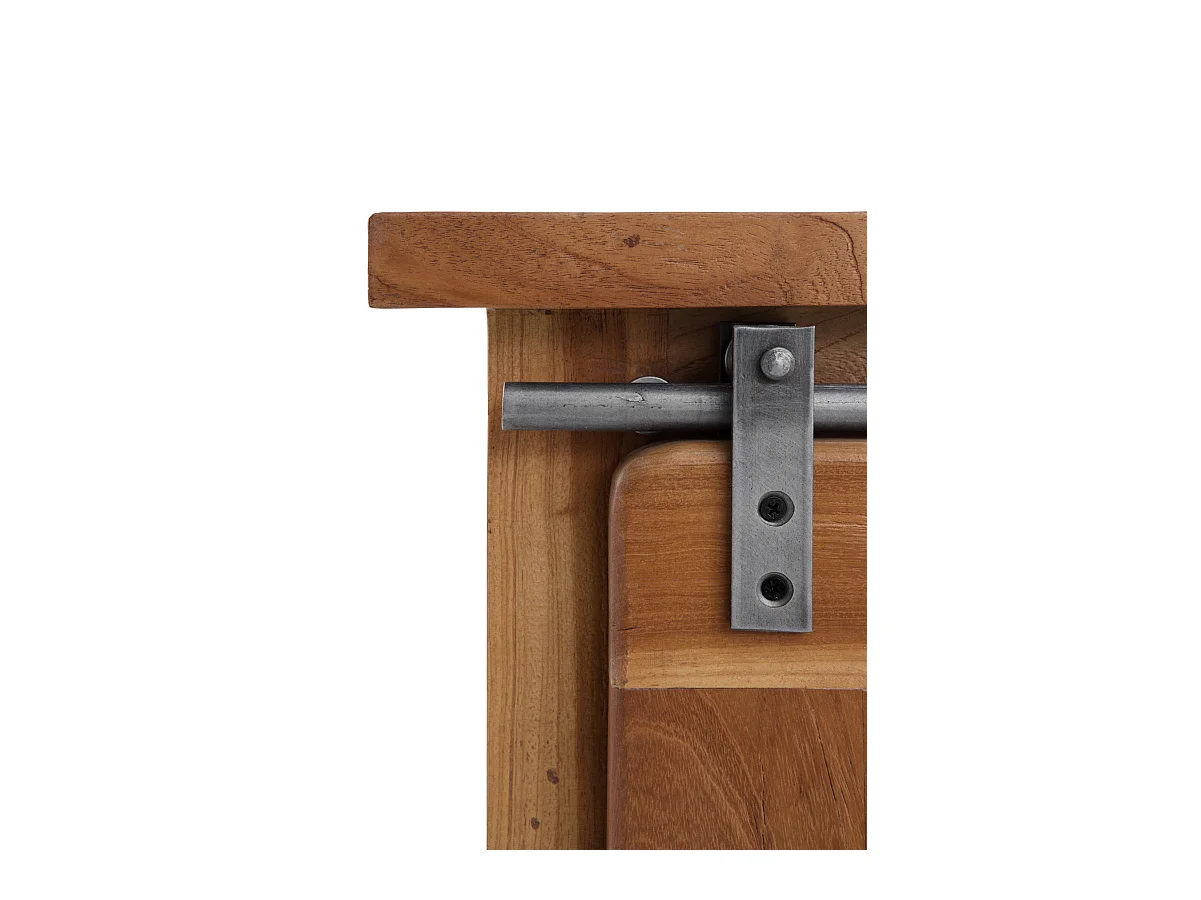 Meuble TV en bois massif d'acacia recyclé