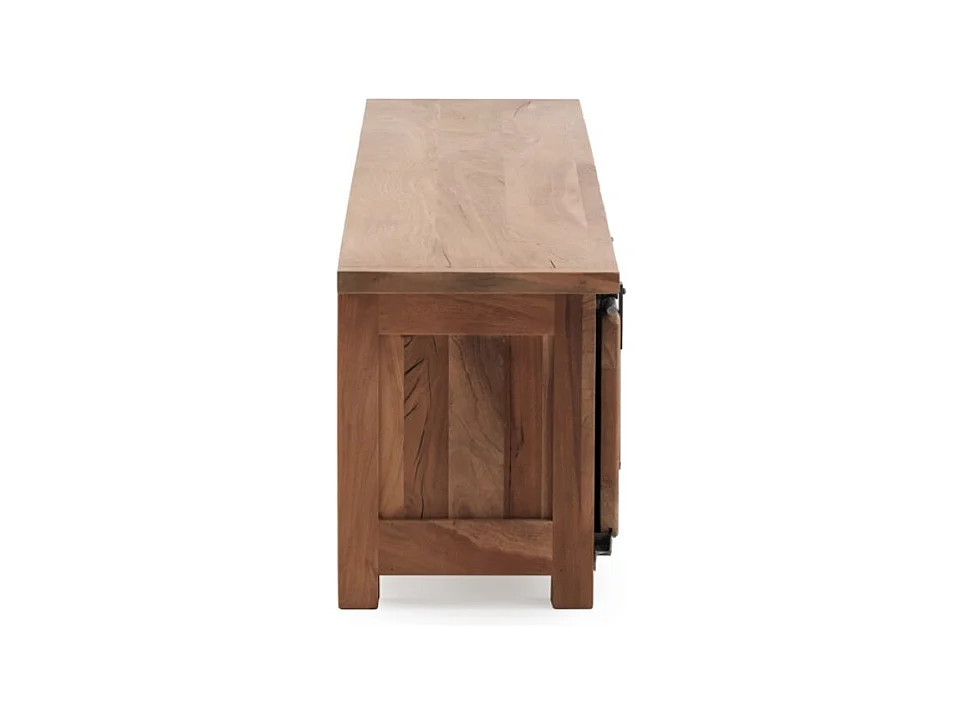 Meuble TV en bois massif d'acacia recyclé