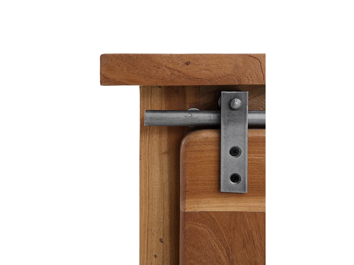 Mobile tv in legno massello di acacia riciclata