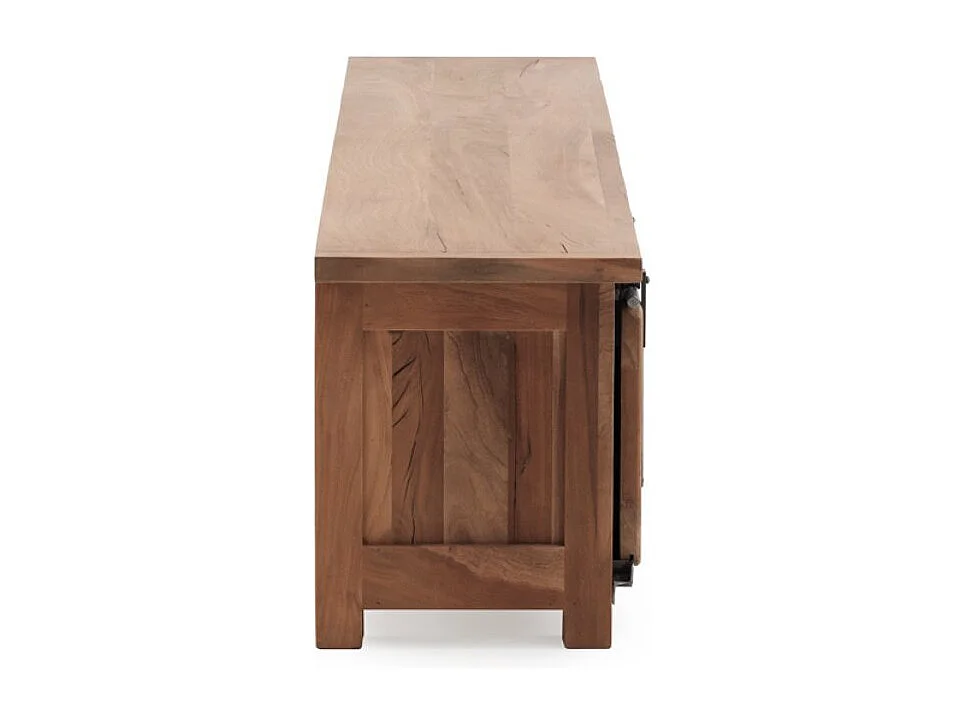 Mobile tv in legno massello di acacia riciclata