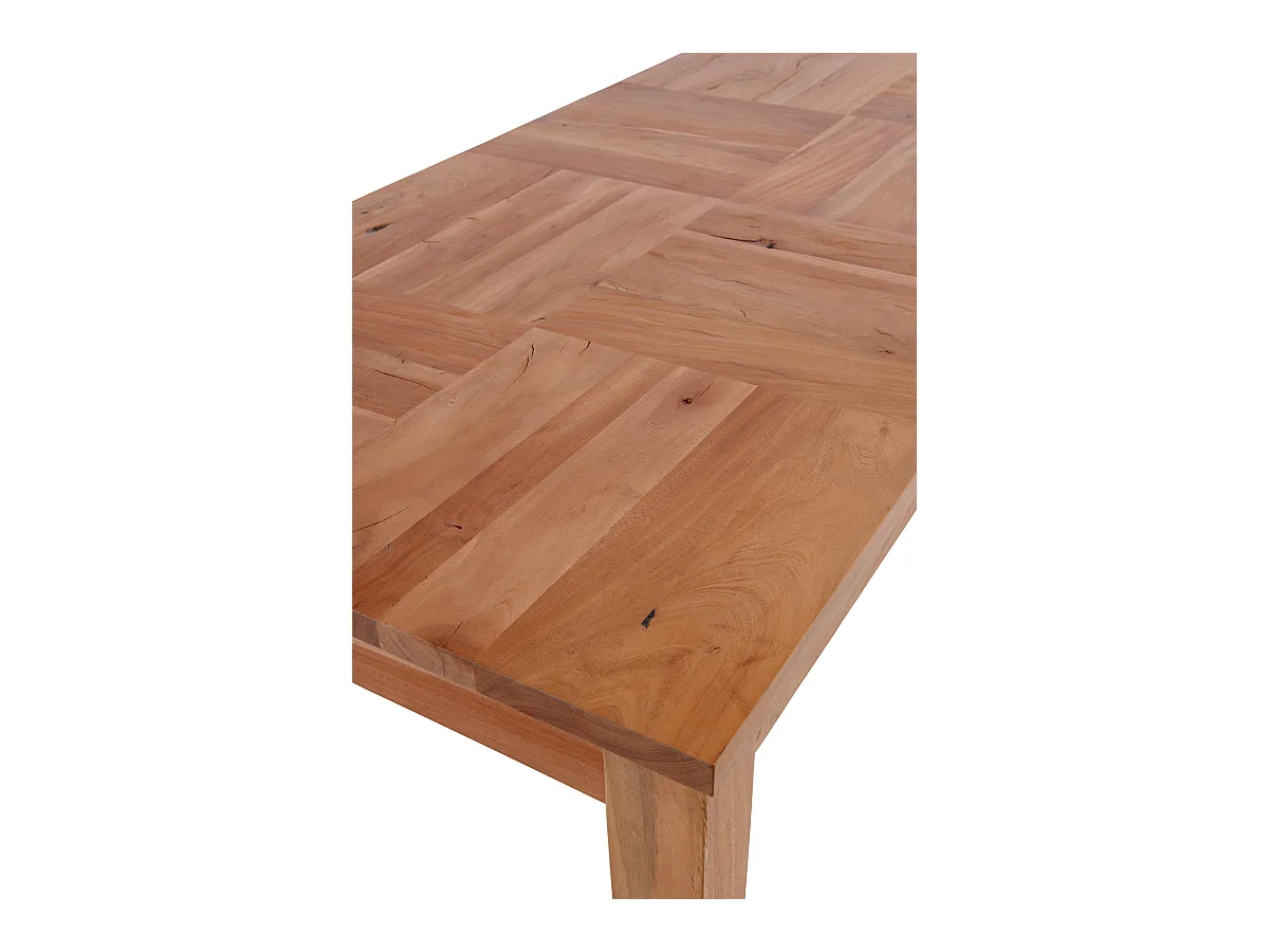 Mesa em madeira maciça de acácia reciclada 180x90 cm