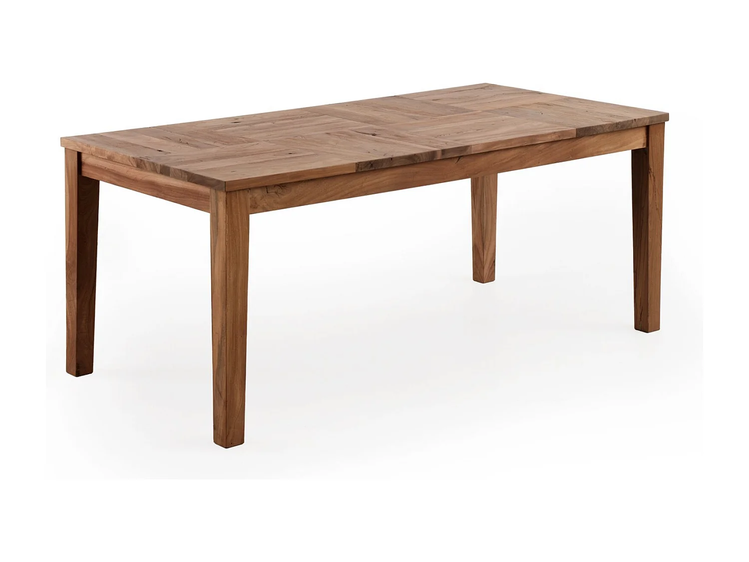 Mesa em madeira maciça de acácia reciclada 180x90 cm